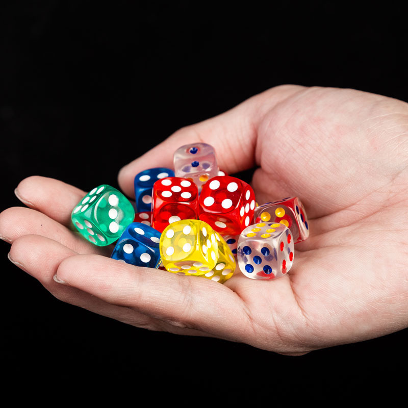 10 قطعة النردات مع الرباط كيس  - مراجعة Board Game Loop وسعره