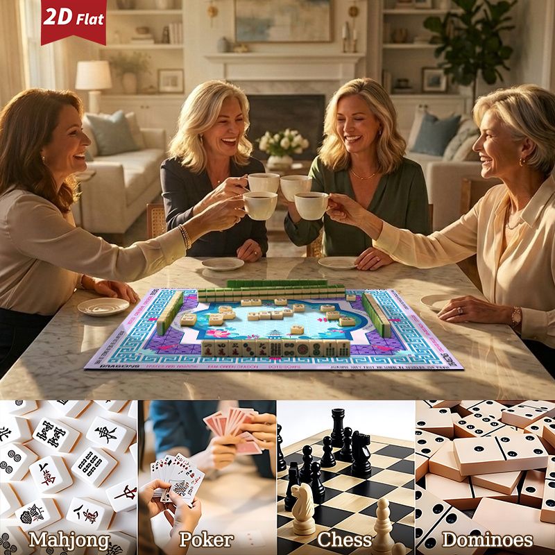 سجادة طاولة ماجونغ أمريكية من  - مراجعة Board Game Hotel وسعره
