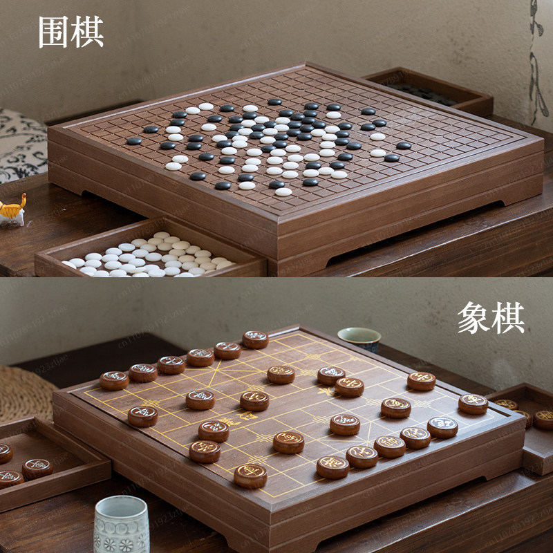 لوحة لعبة غو وشطرنج صيني 2 في  - مراجعة Board Game Go وسعره