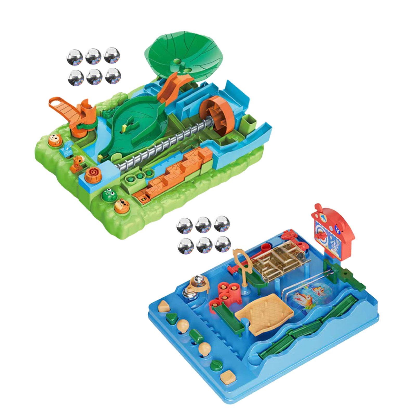 لعبة بناء مسار الرخام للأطفال، - مراجعة Board Game Race Track وسعره