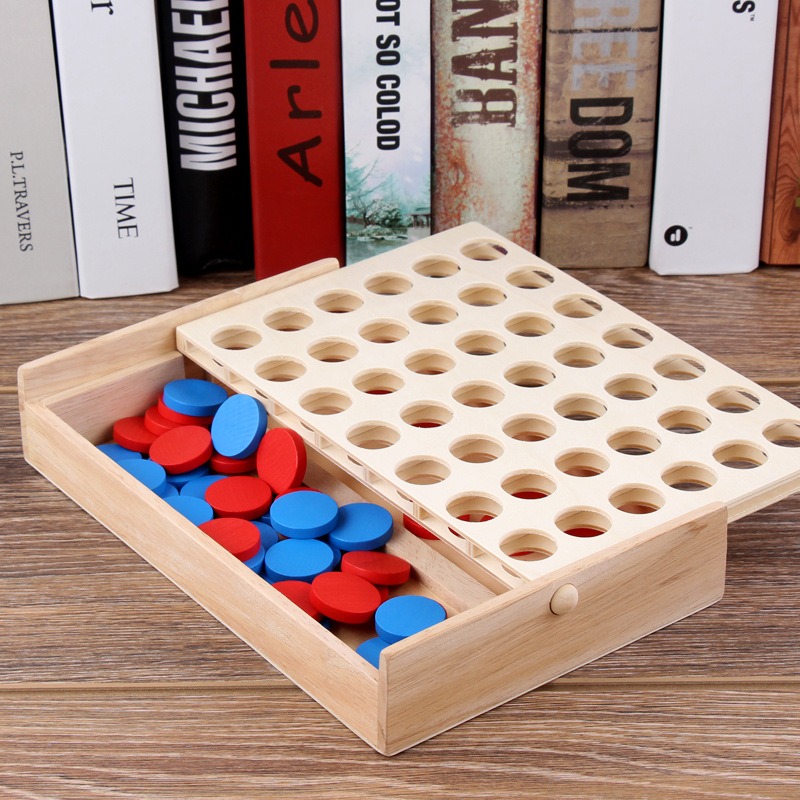لعبة خشبية للأطفال لربط أربع ق - مراجعة Board Game Multiplayer وسعره